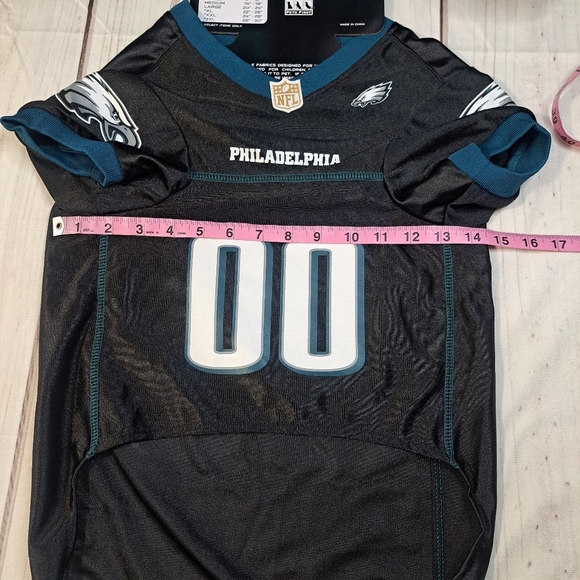Eagles NFL Black and Teal Jersey Dog Size XL - Picture 6 of 7